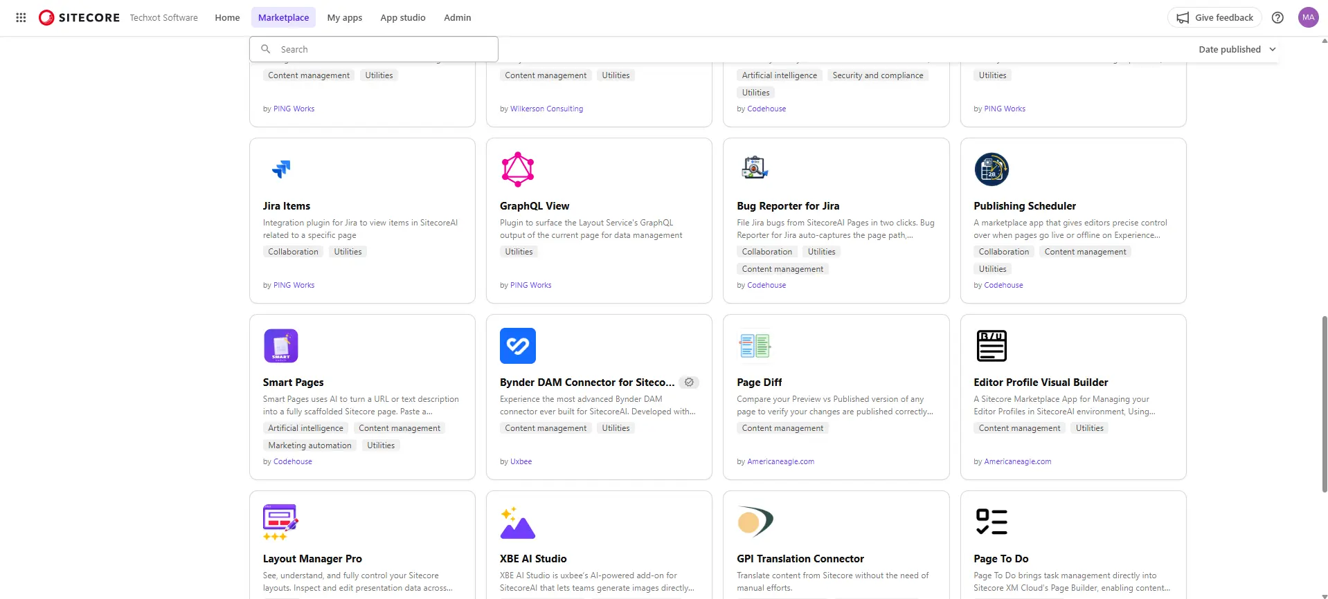 Sitecore marketplace