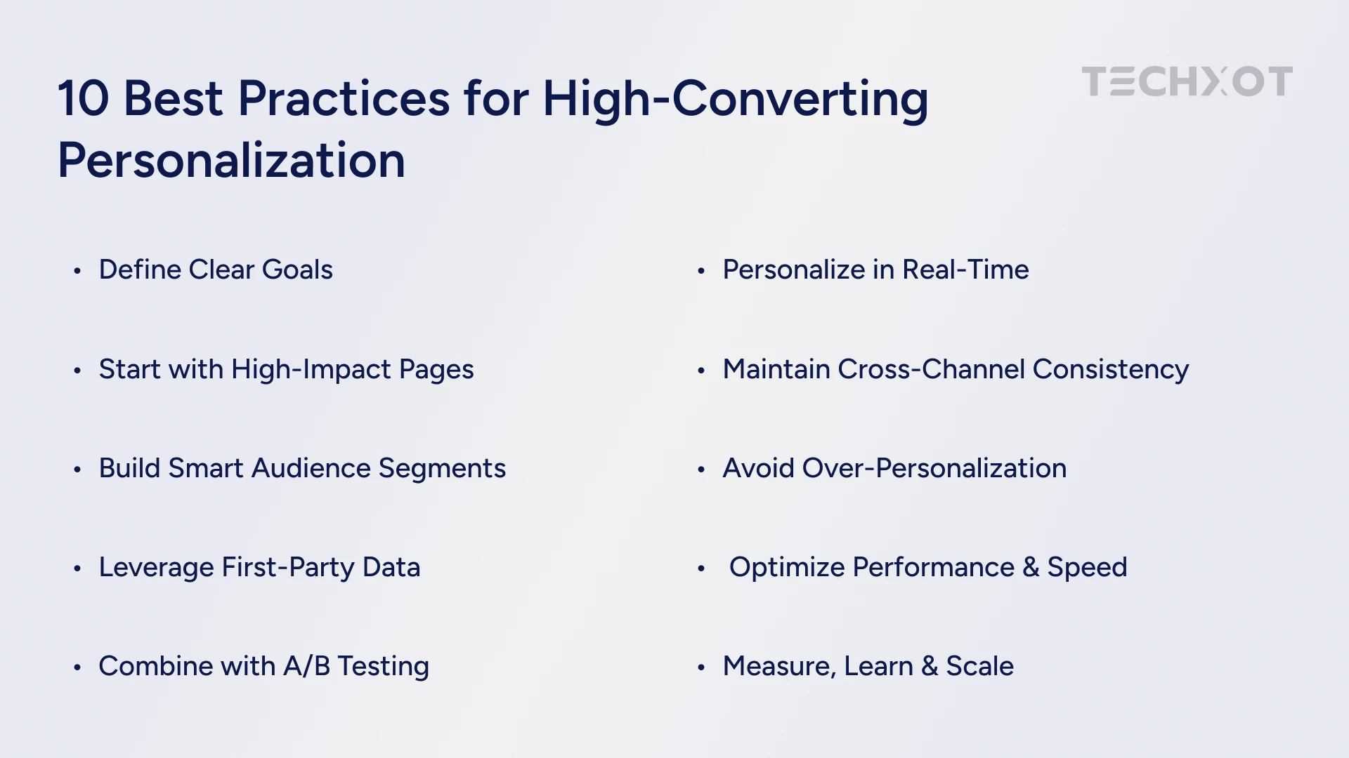 10 Best Practices for High-Converting Personalization