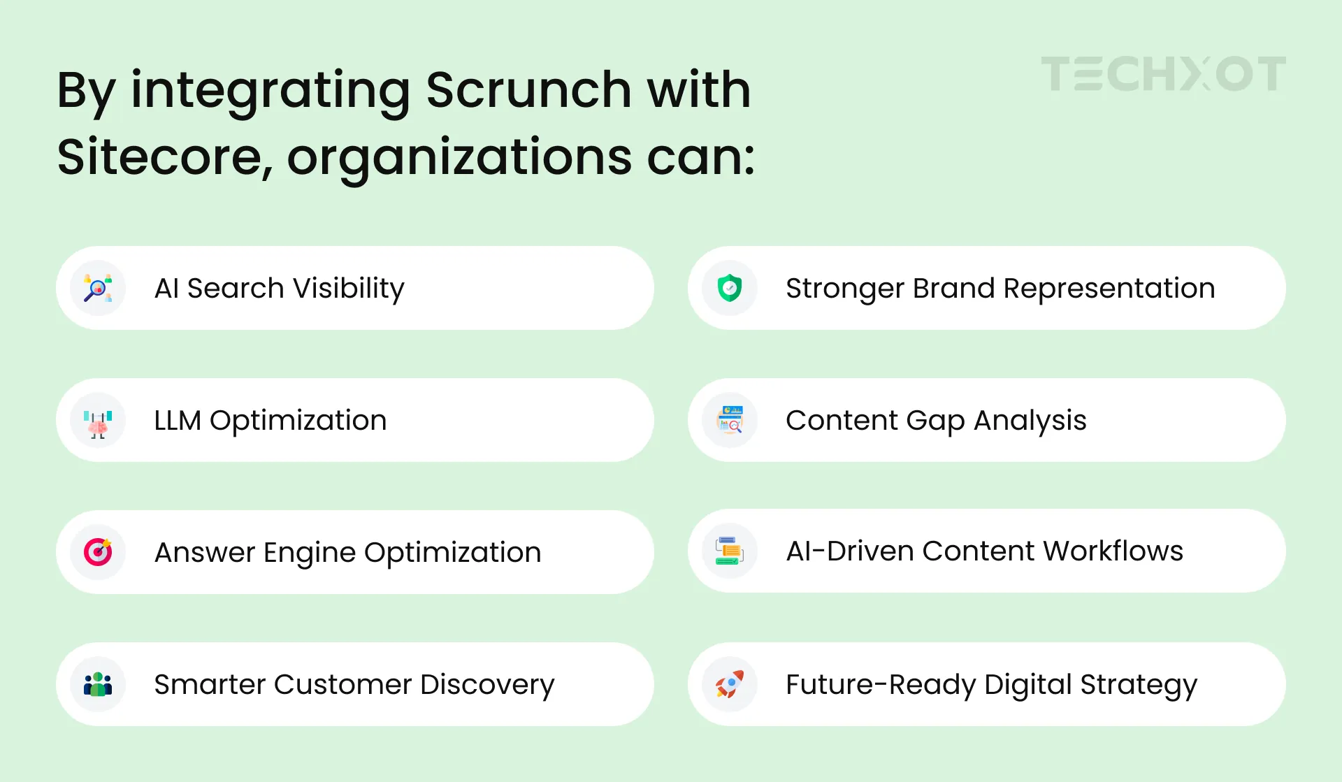 Benefits of Sitecore Scrunch for AI search visibility and LLM optimization