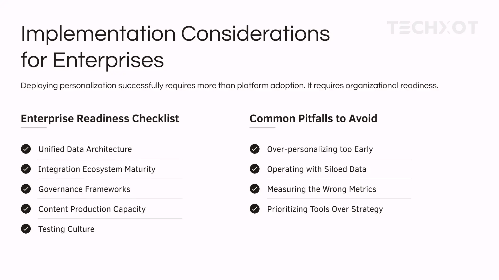 Implementation Considerations for Enterprises
