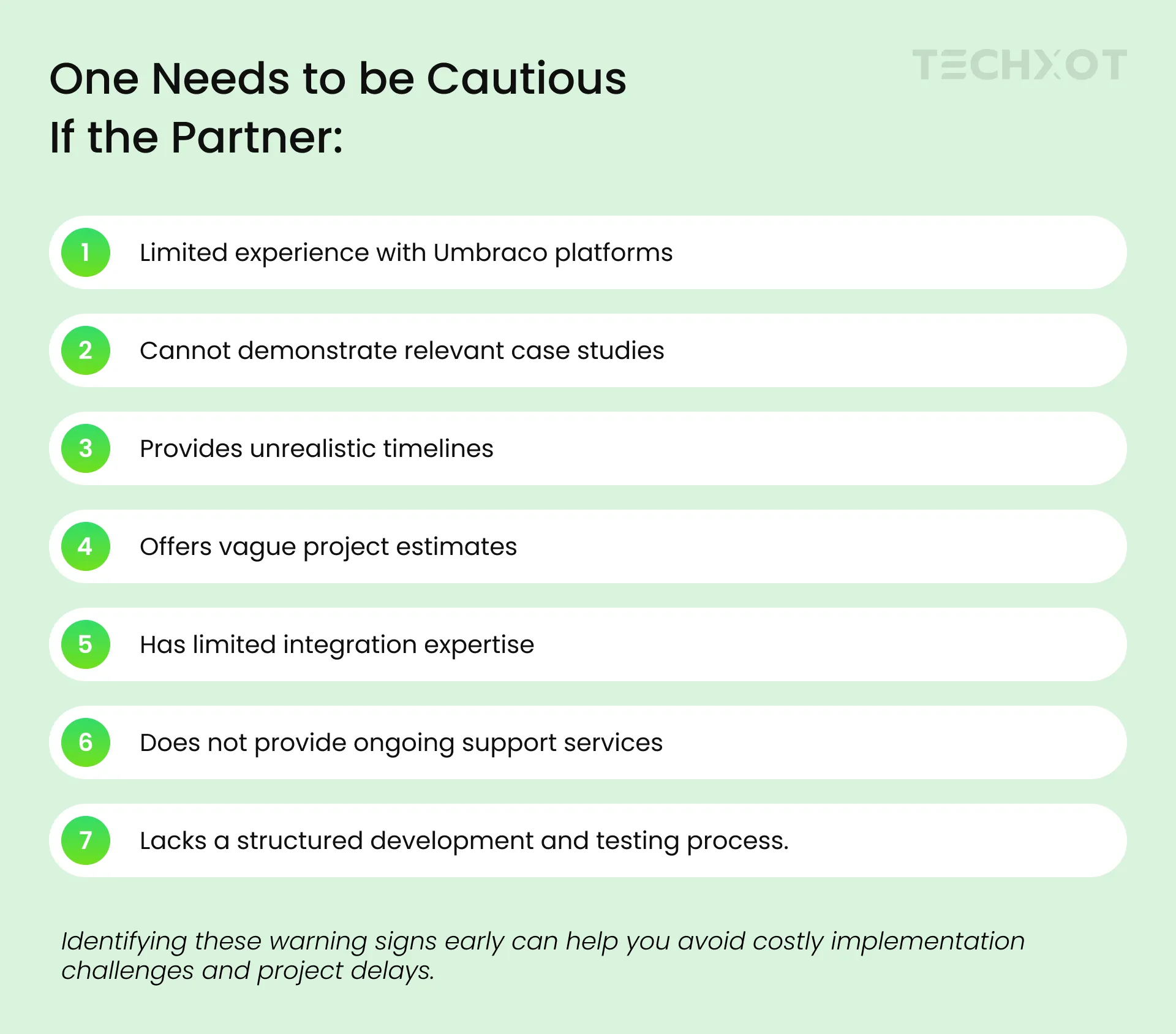 Red Flags To Watch For When Choosing The Right Umbraco Implementation Partner