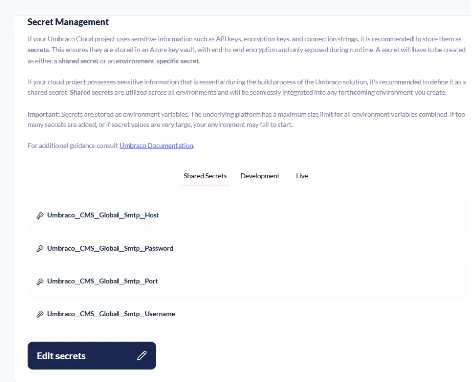 Umbraco CMS Global Setup