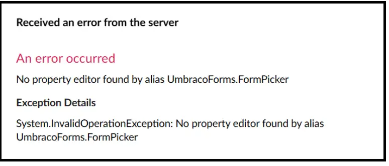Umbraco Migrating Forms