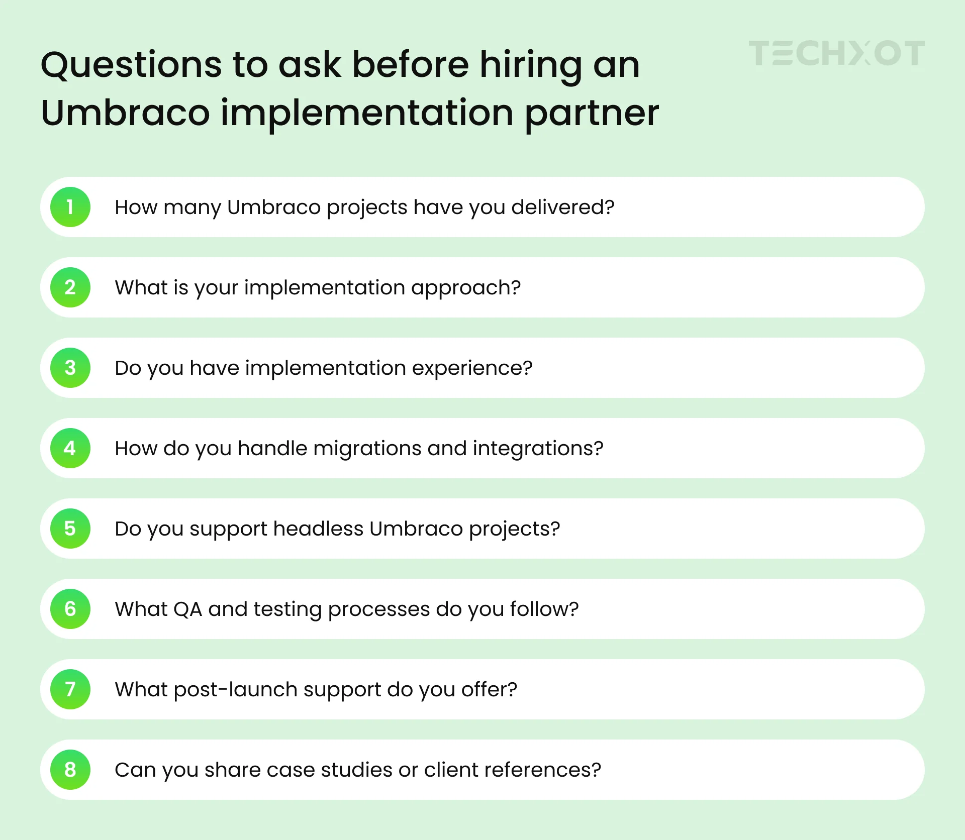Questions to Ask Before Hiring an Umbraco Implementation Partner