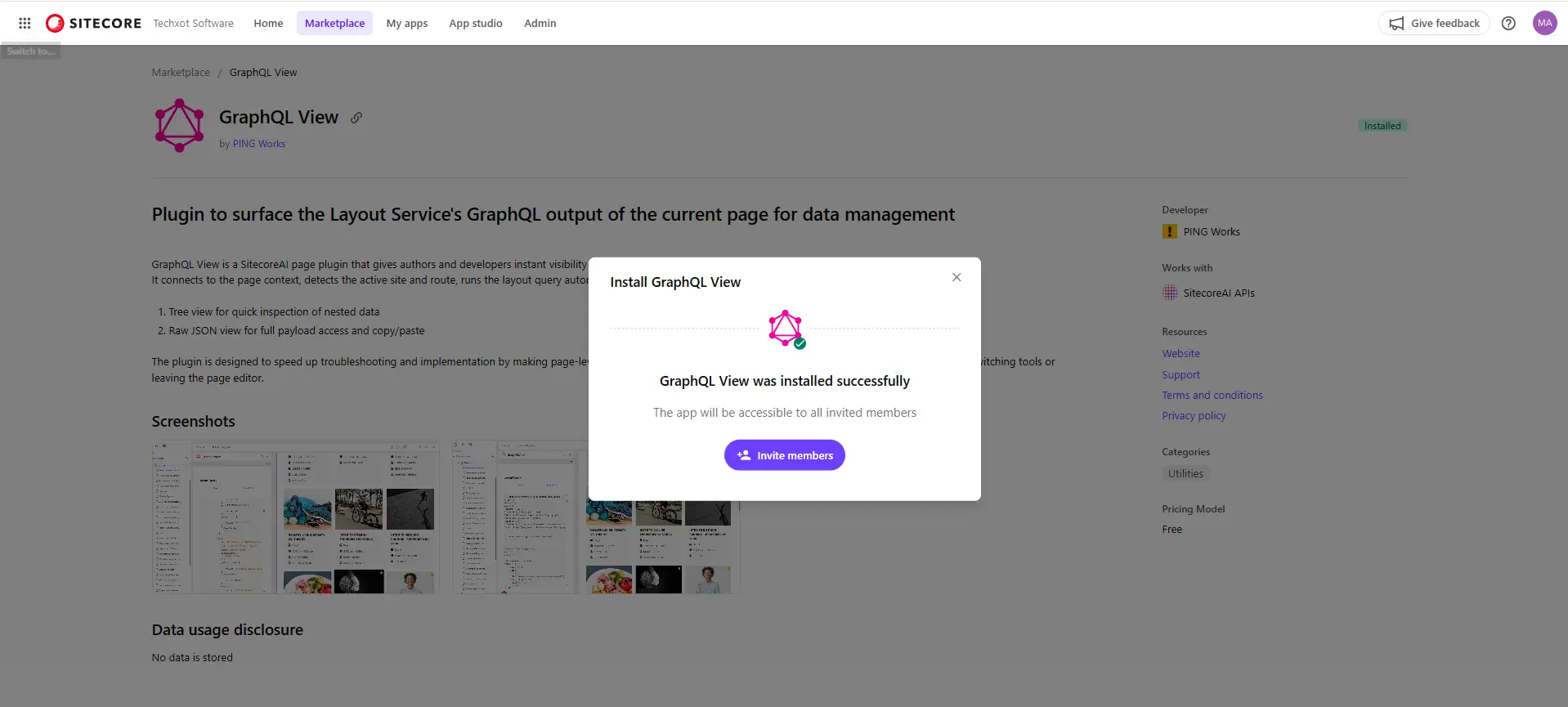 GraphQL view